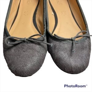 Joe Fresh gray calf hair ballet flats Size 6